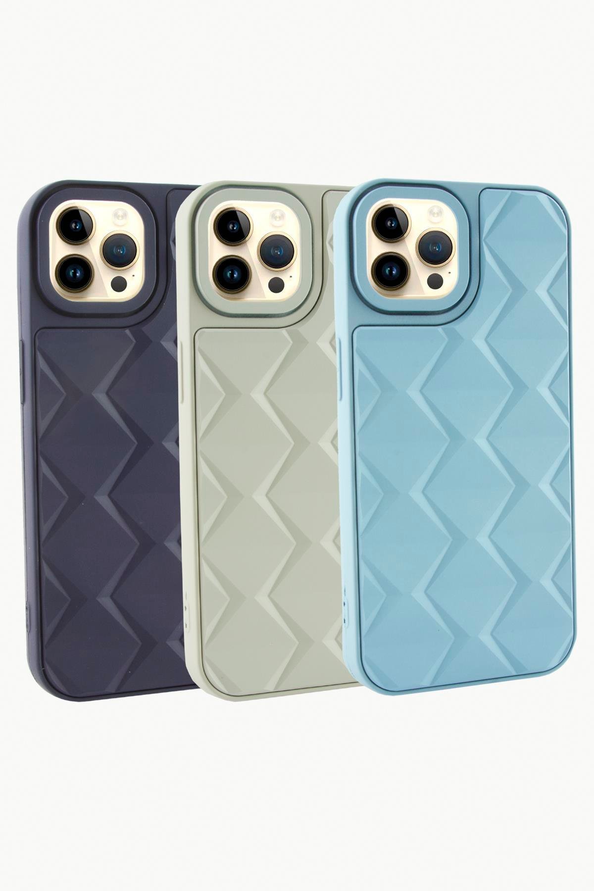 iPhone 12 Pro Prizma Desenli Lüx Liza Kılıf
