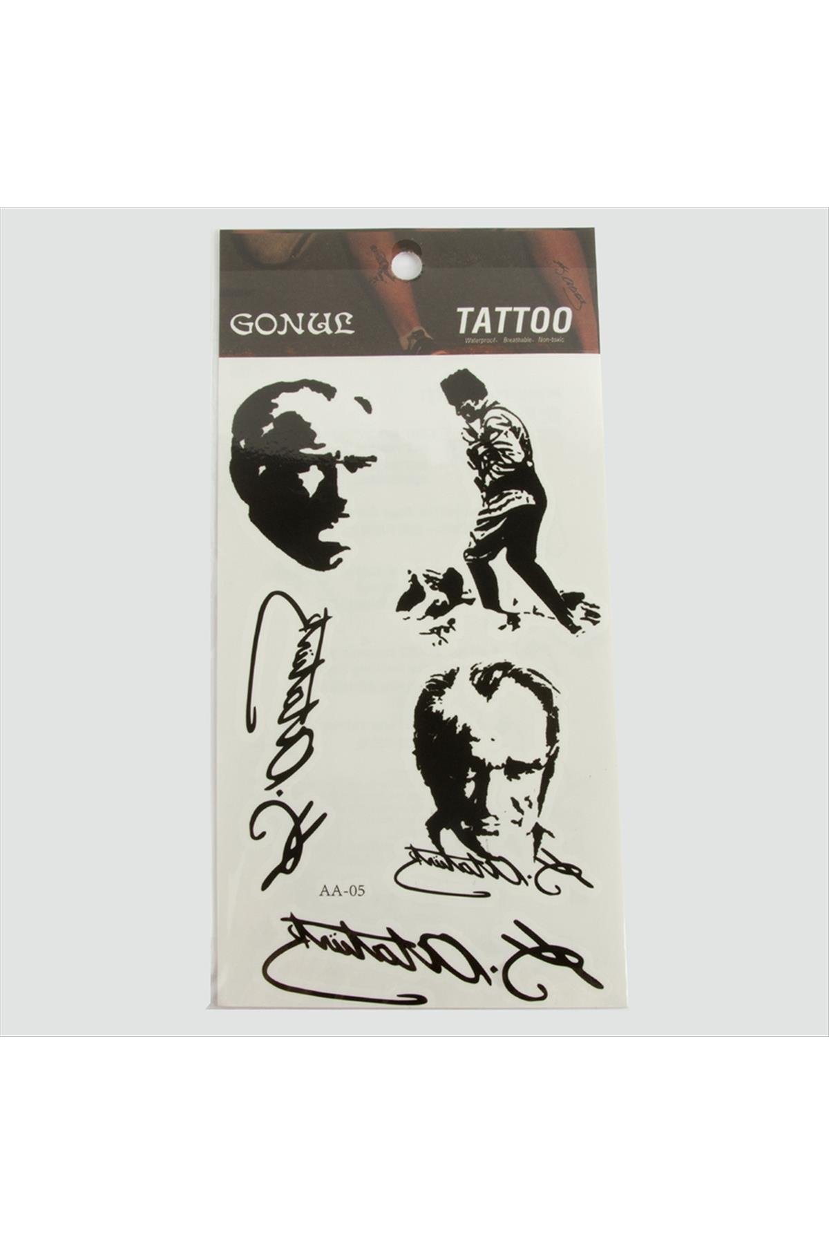 Mustafa Kemal Atatürk Tattoo Dövme Sticker
