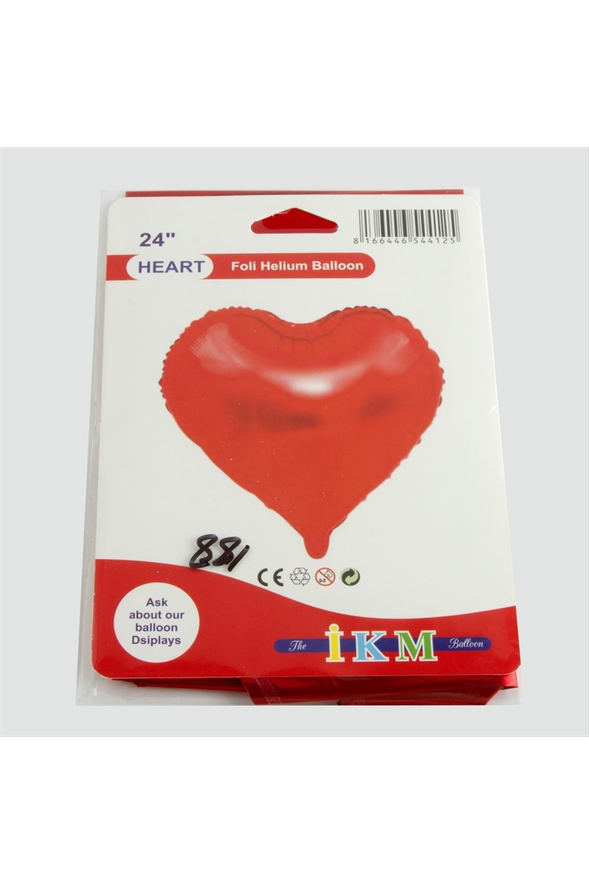 Sarı Renkli 16*36 Harfli Folyo Balon 18 inc