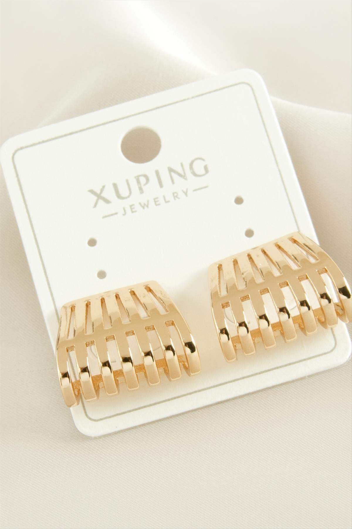 Xuping Oval Lüks Çelik Küpe
