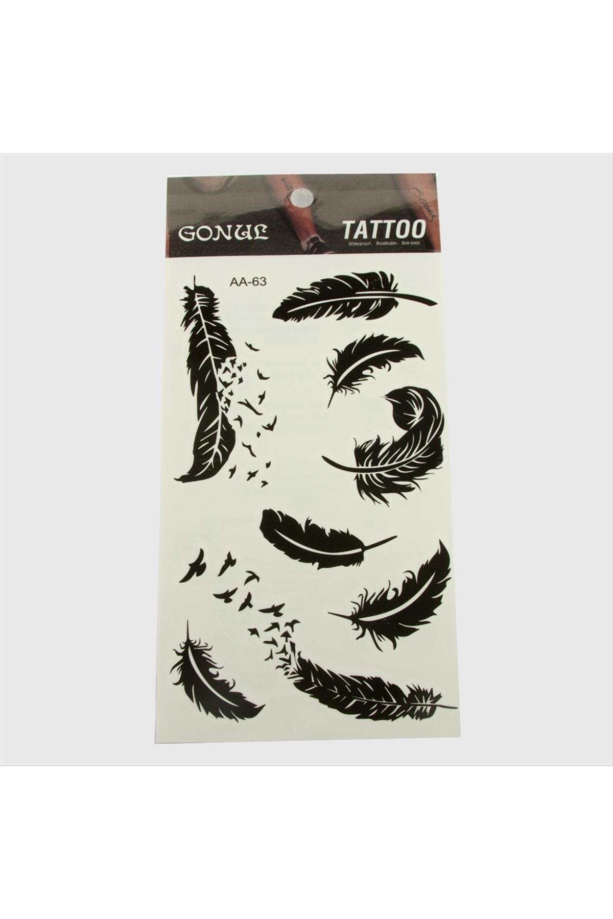 Yaprak Tattoo Dövme Sticker