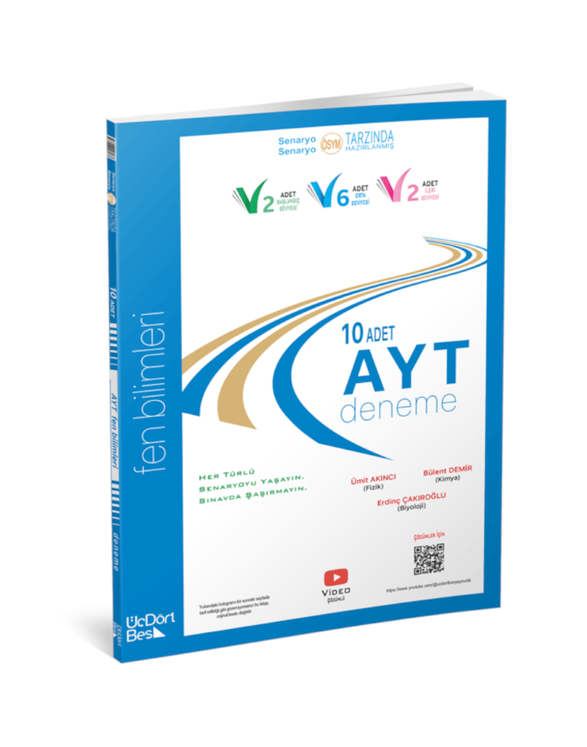 345 Yayınları AYT 10 lu Fen Bilimleri Deneme