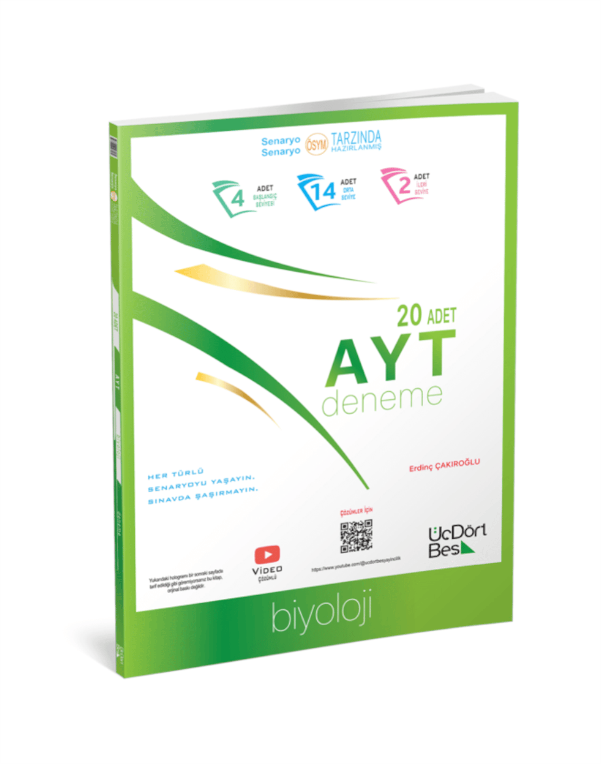 345 Yayınları AYT 20 li Biyoloji Deneme 