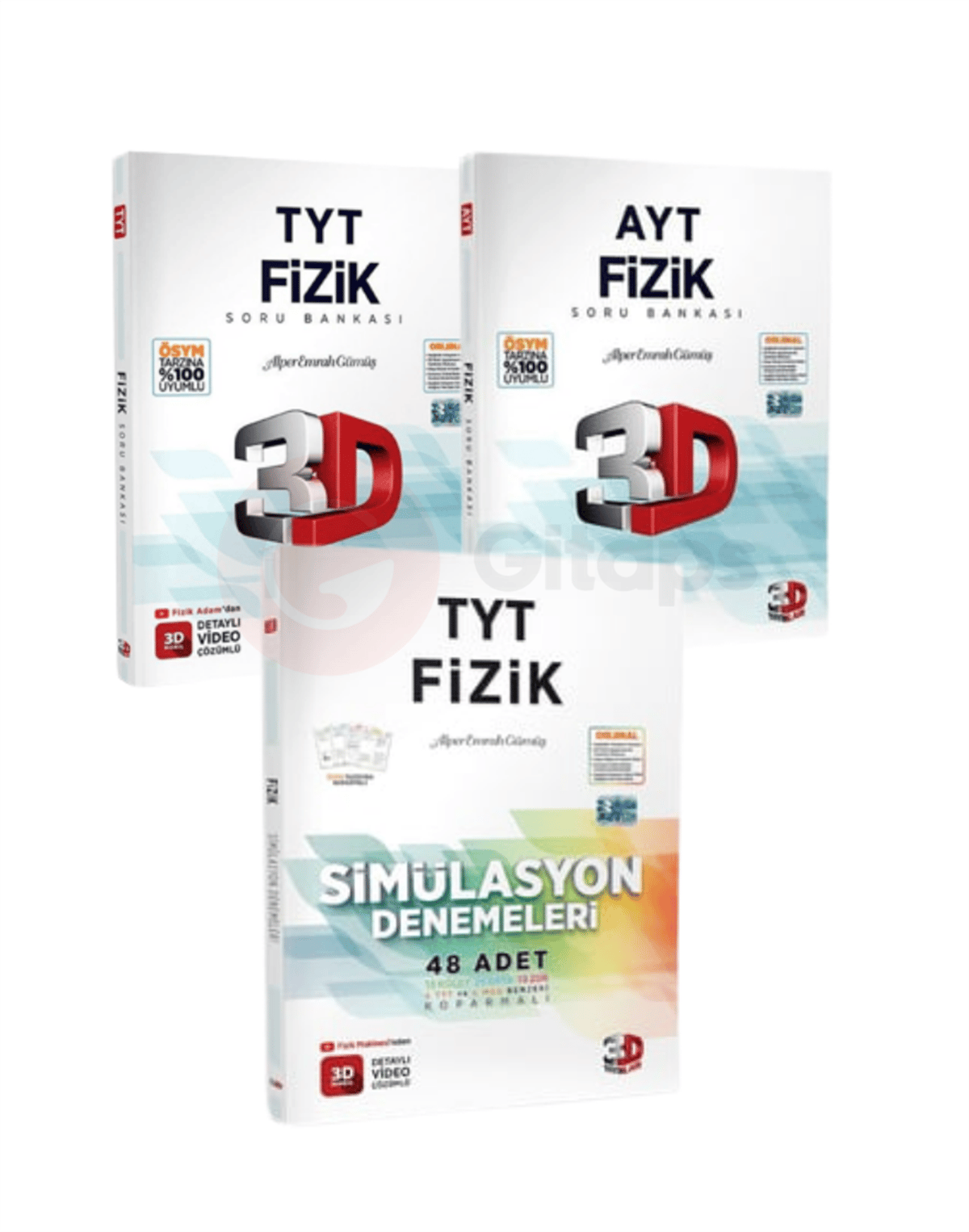 3D TYT FİZİK SB+AYT FİZİK SB +TYT FİZİK SİMÜLASYON DENEME SETİ