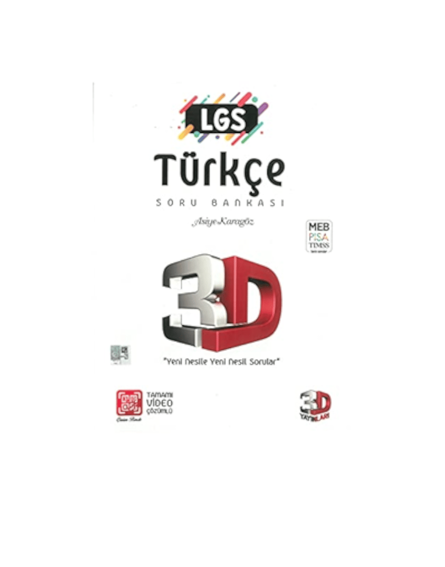 3D Yayınları Lgs Türkçe Soru Bankası