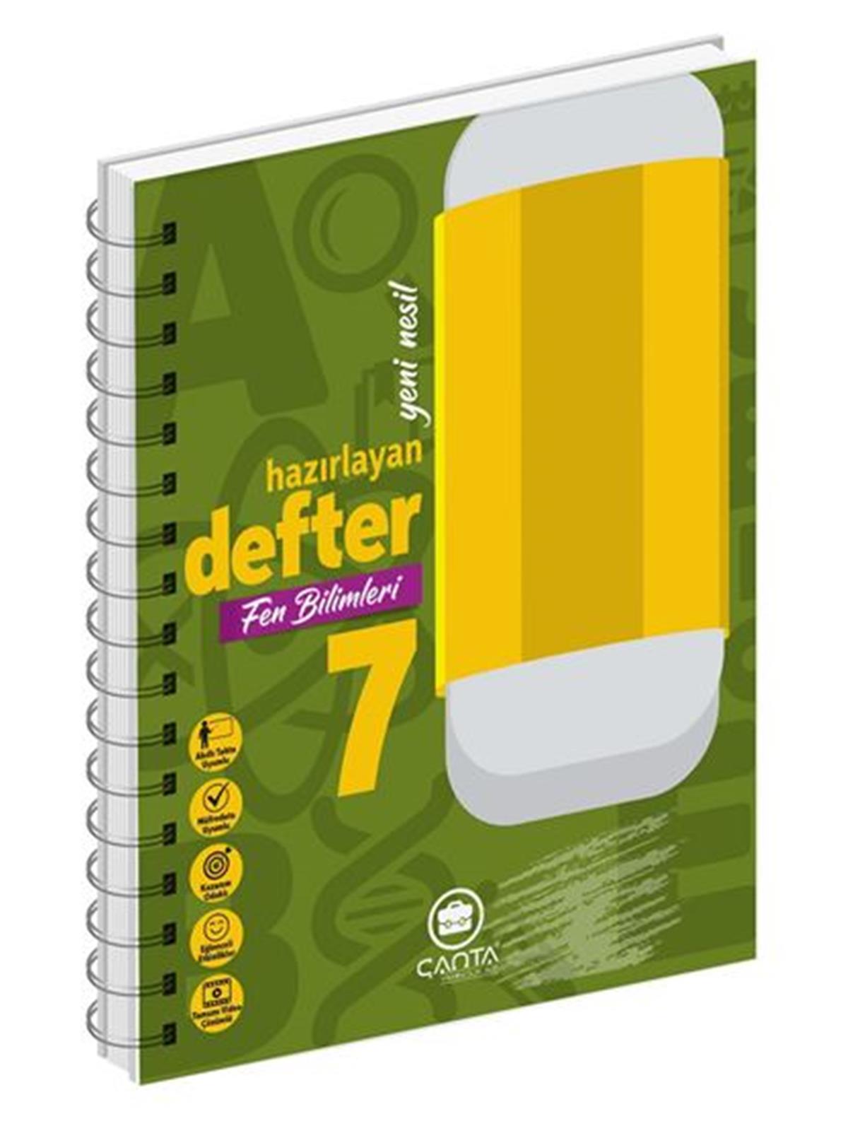 7.Sınıf Fen Bilimleri Okula Yardımcı Hazırlayan Defter 2024