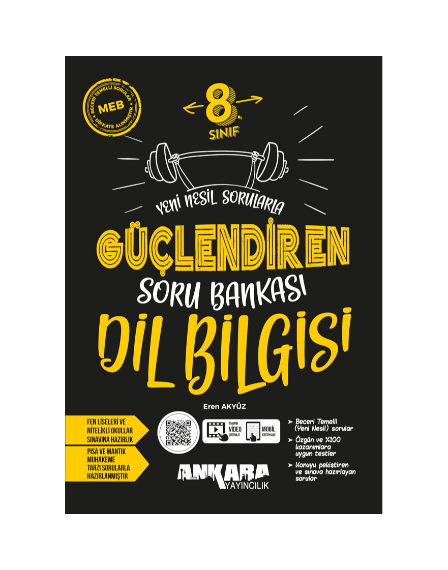 Ankara Yayıncılık Dil Bilgisi Soru Bankası