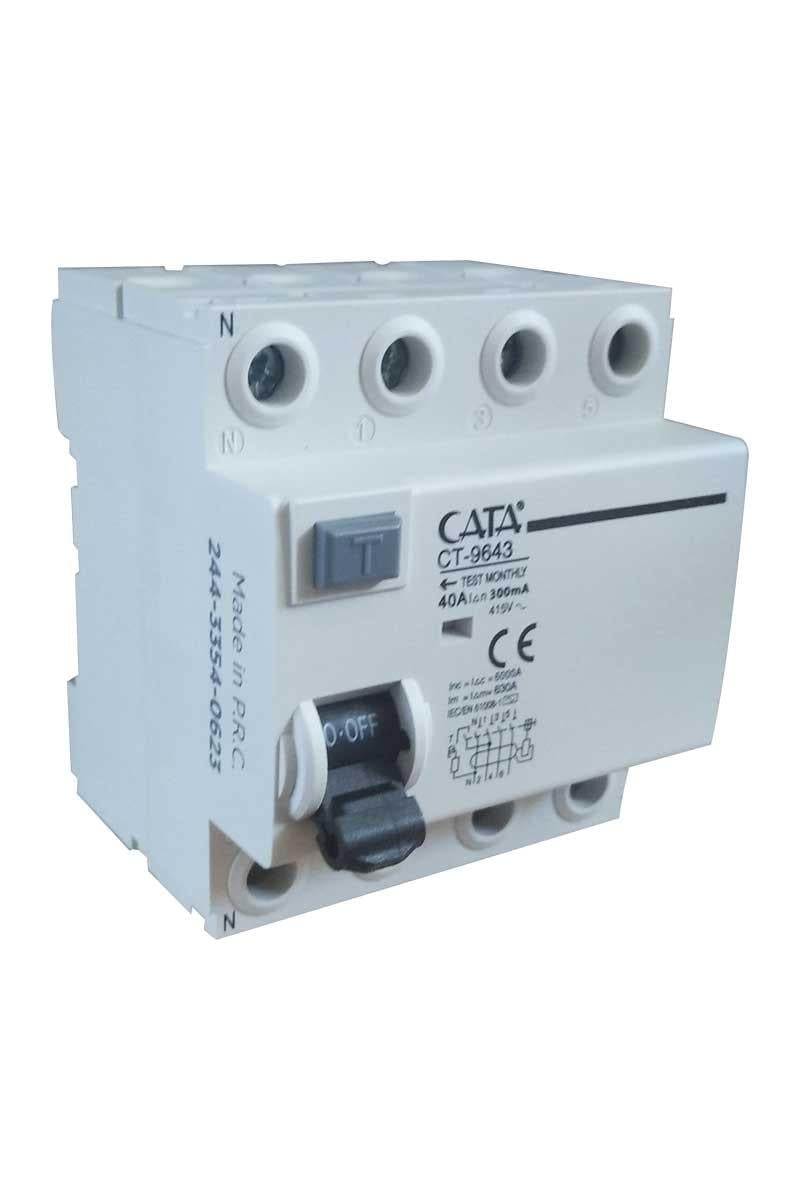 40 Amper Kaçak Akım Rölesi ( 300 Ma / Trifaze / 6 Ka ) - CT-9643