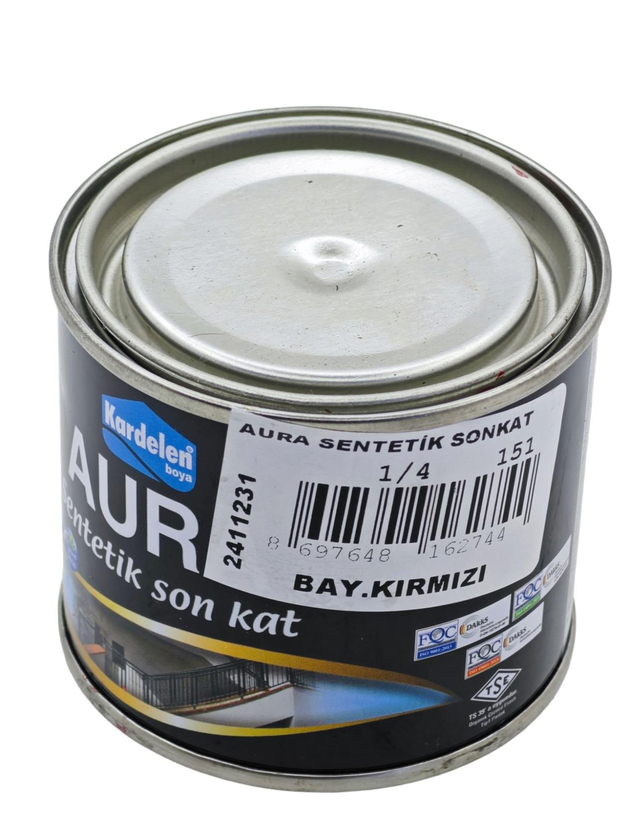 6274   KARDELEN AURA SENTETİK SONKAT BOYA 250gr - Kırmızı