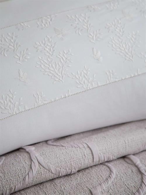 Apricitas Timeless Prime Set Serene Gri Çift Kişilik Battaniyeli %100 Pamuk Nevresim Takımı