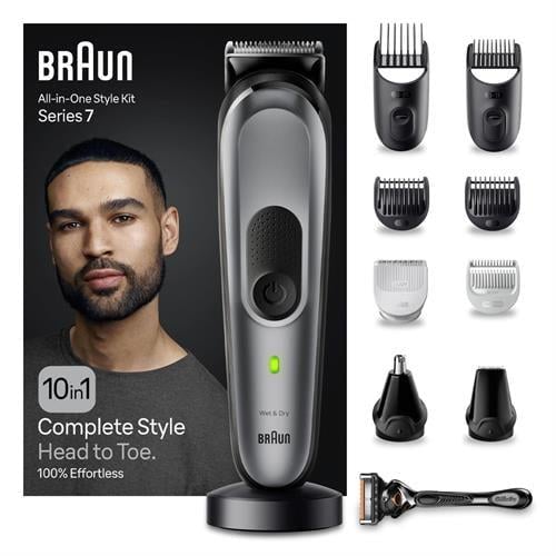 Braun Series 7 MGK7420 Hepsi Bir Arada Şekillendirme Seti, 10’U 1 Arada Erkek Bakım Kiti