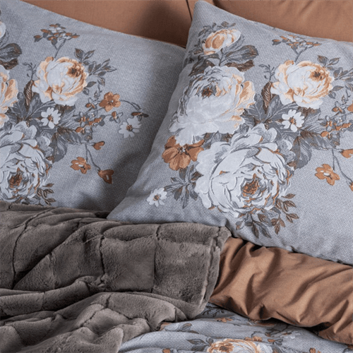 Cotton Box Çift Kişilik Battaniyeli Nevresim Takımı Smooth Antrasit