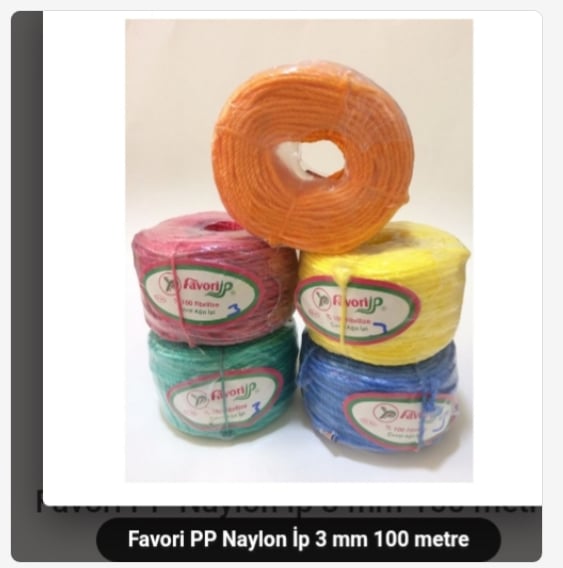 FH03   FAVORİ ÇAMAŞIR İPİ 3mm 100m