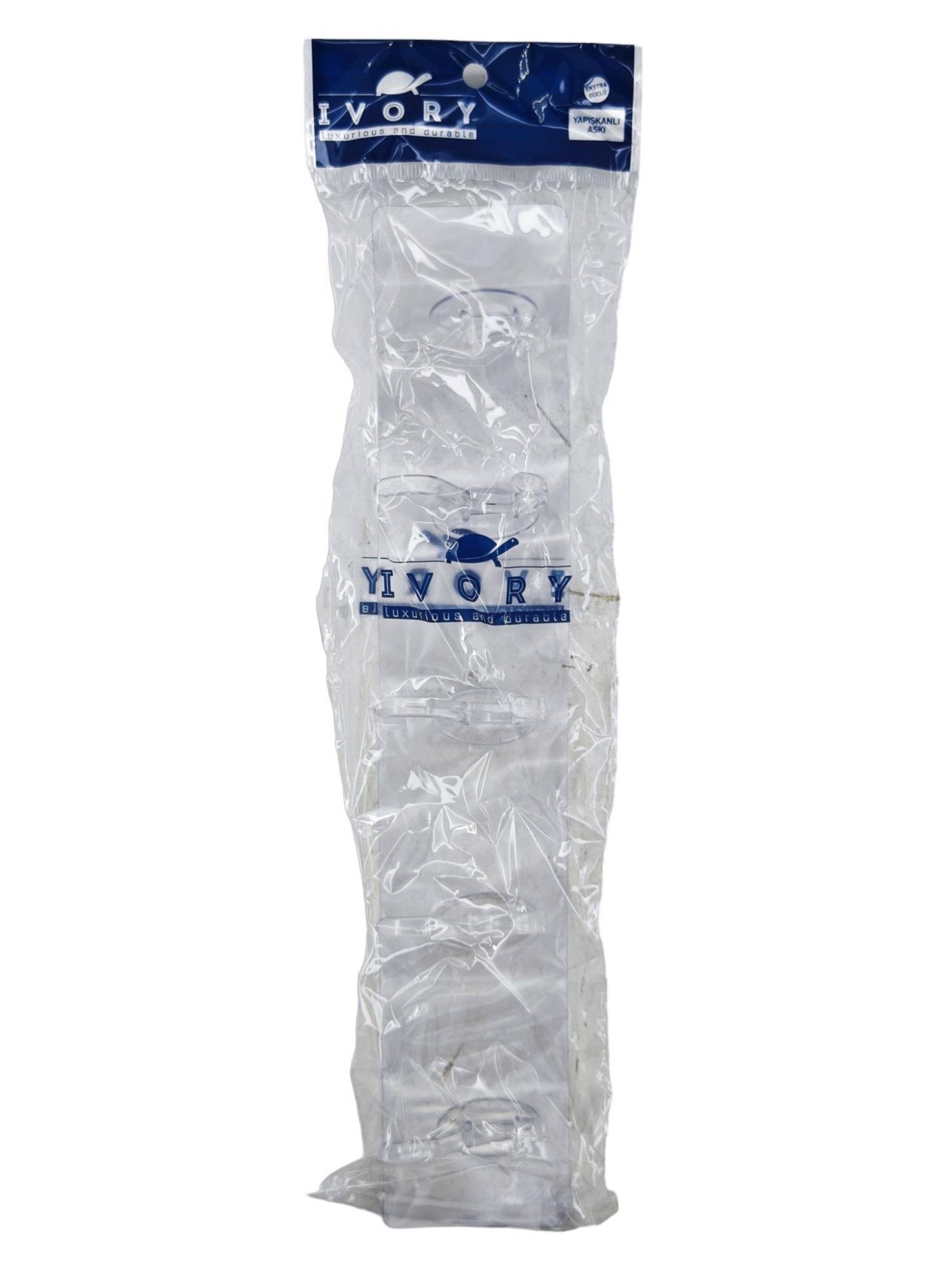 IVO-ASK174   IVORY YAPIŞKANLI ASKI 5li - Şeffaf
