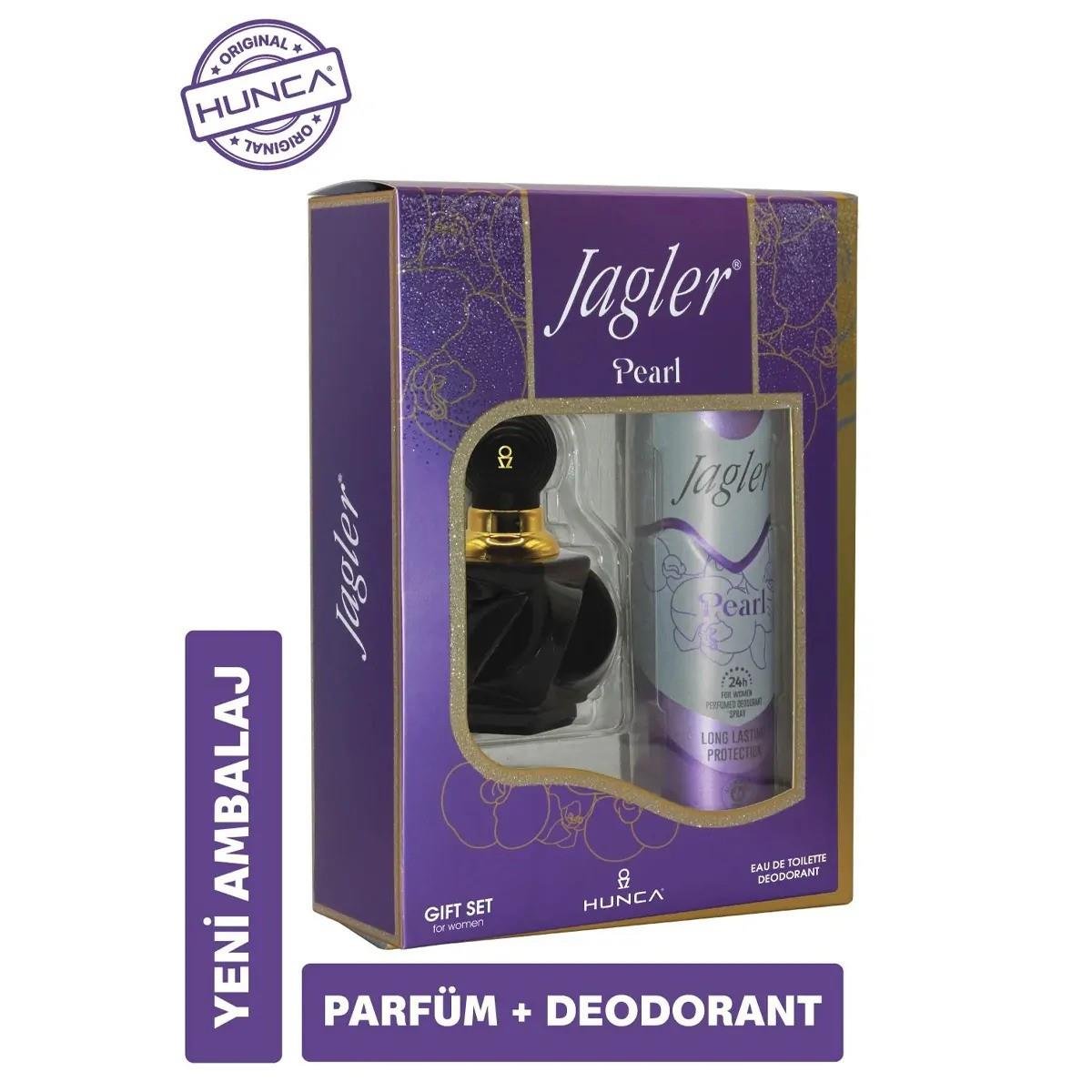 Jagler Gif Set 150 ml. Deodorant & 60 ml. Pearl For Woman Edt - Esnek E-Ticaret Platformu