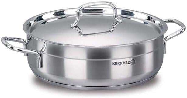 Korkmaz Alfa 28X9 Cm Kısa Tencere A1027