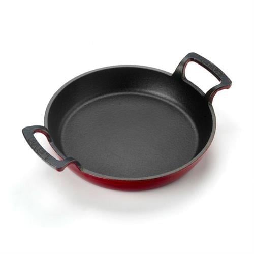 Lava Sahan Döküm Demir Çift Kulplu Kırmızı 24Cm.