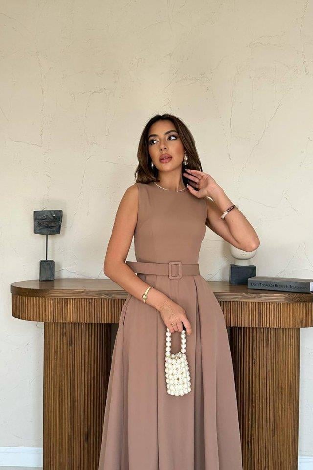 Moccah Halter Yaka Kloş Elbise