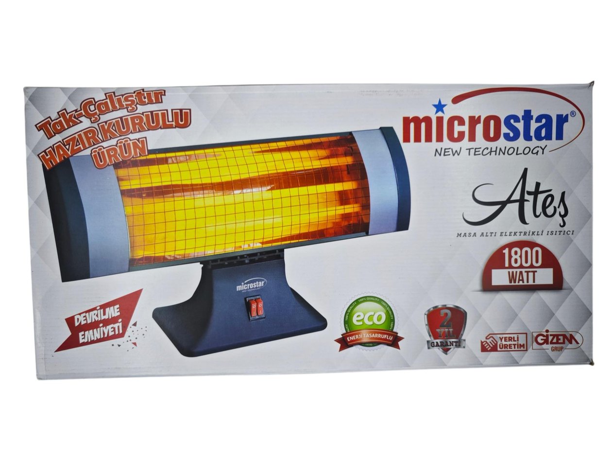 MSR-103   Microstar 1800W Masa Altı Isıtıcı