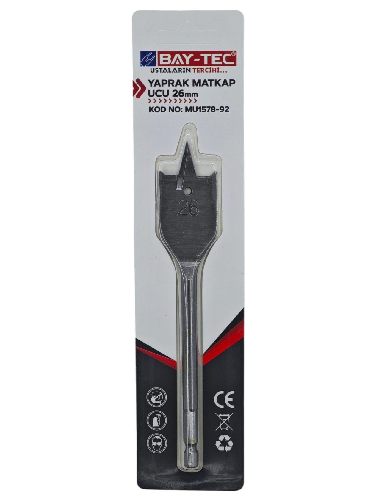 MU1578-92   Bay-Tec Yaprak Matkap Ucu 26mm