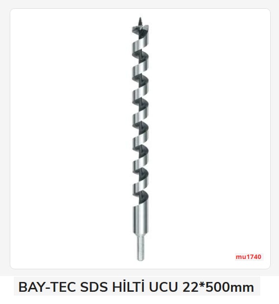 MU1740   BAY-TEC SDS HİLTİ UCU 22*500mm (Ahşap)