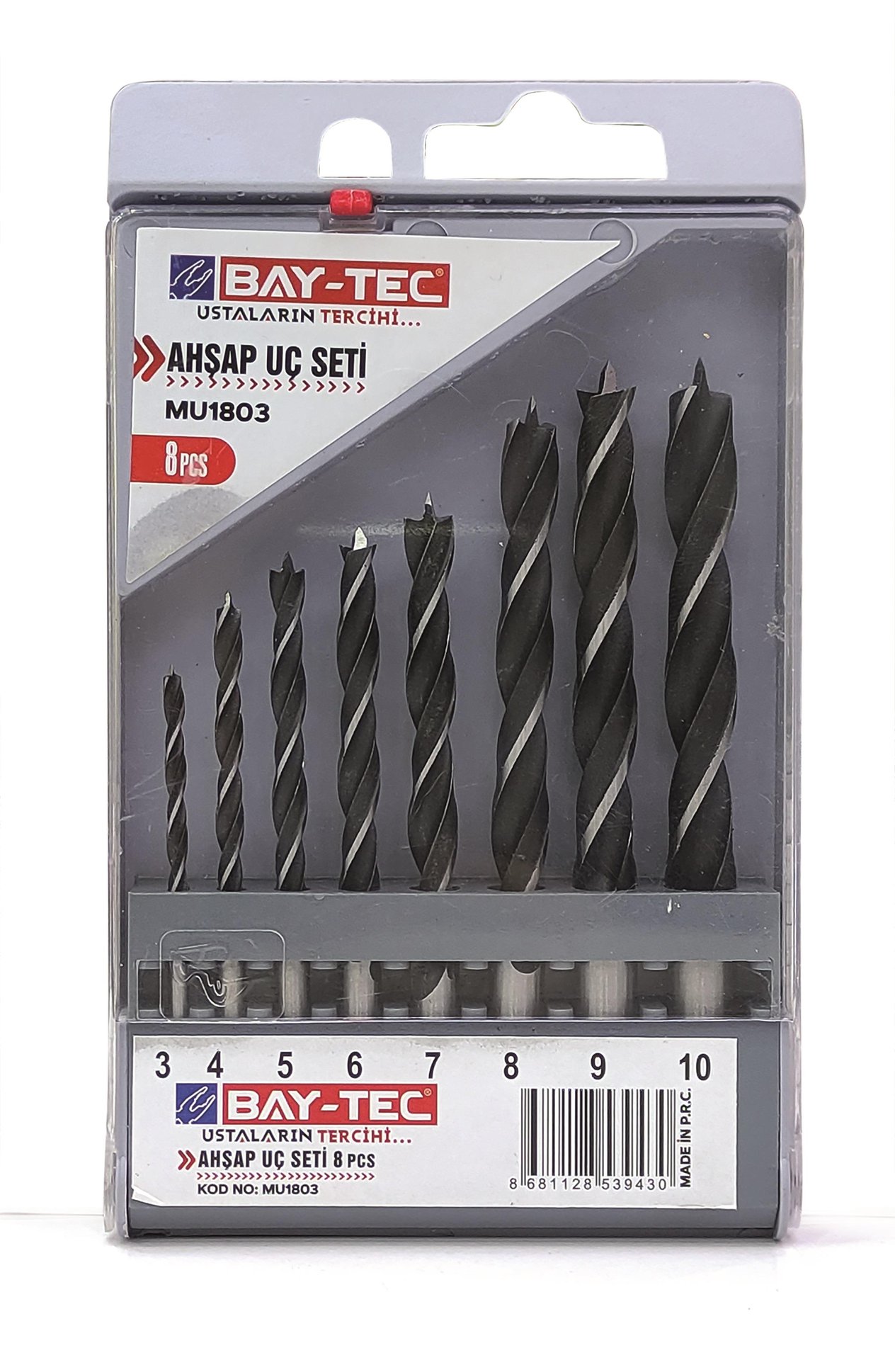 MU1803   BAY-TEC AHŞAP UÇ SETİ 8prç