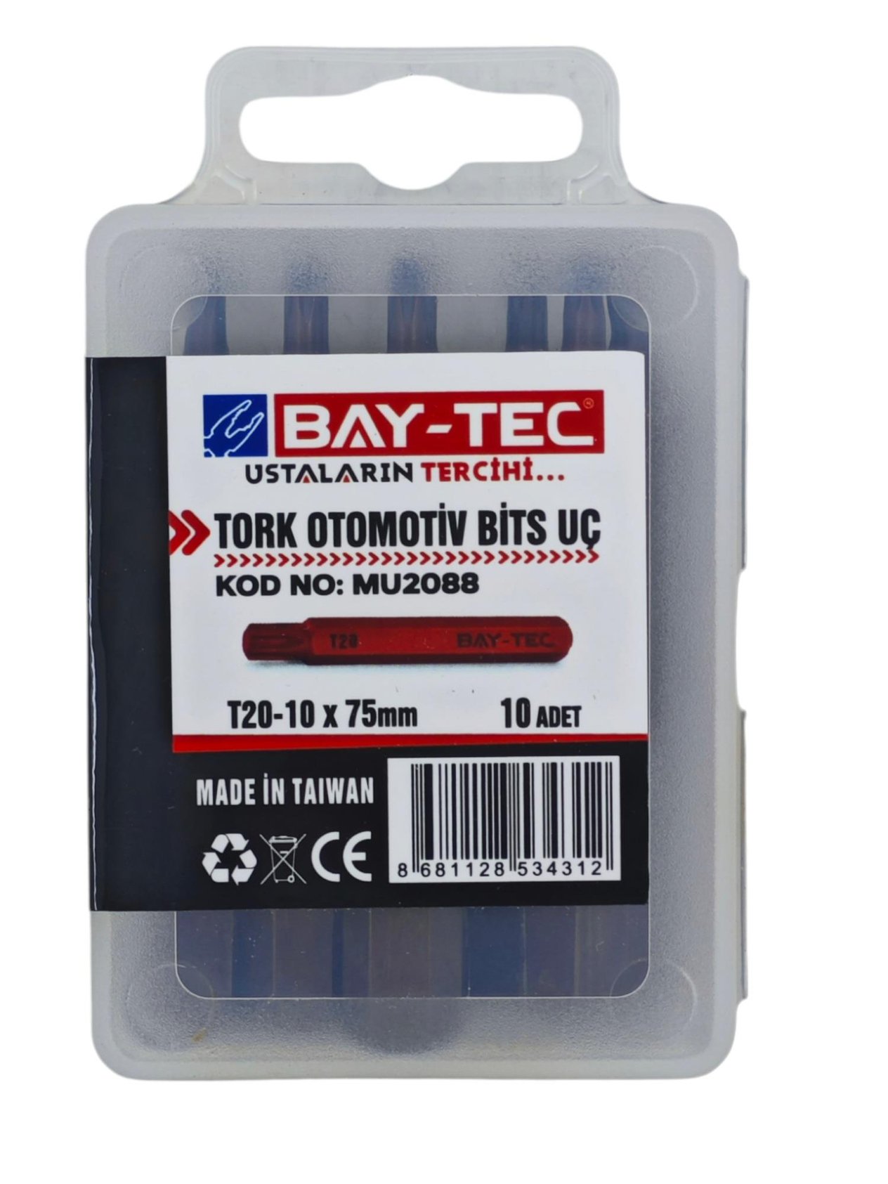 MU2088   Bay-Tec Tork Otomotiv Bits Uç T20-10*75mm