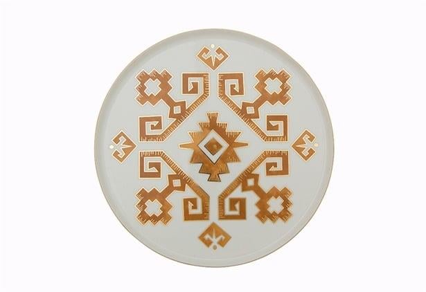 Porland Arabesque Desen1 Düz Tabak 27Cm