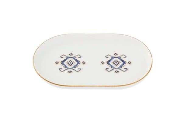 Porland Arabesque Desen5 Kayık Tabak 18Cm