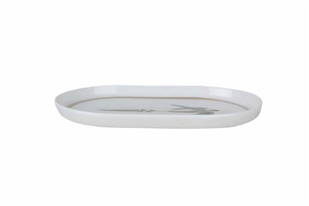Porland Botanical Desen1 Kayık Tabak 18Cm