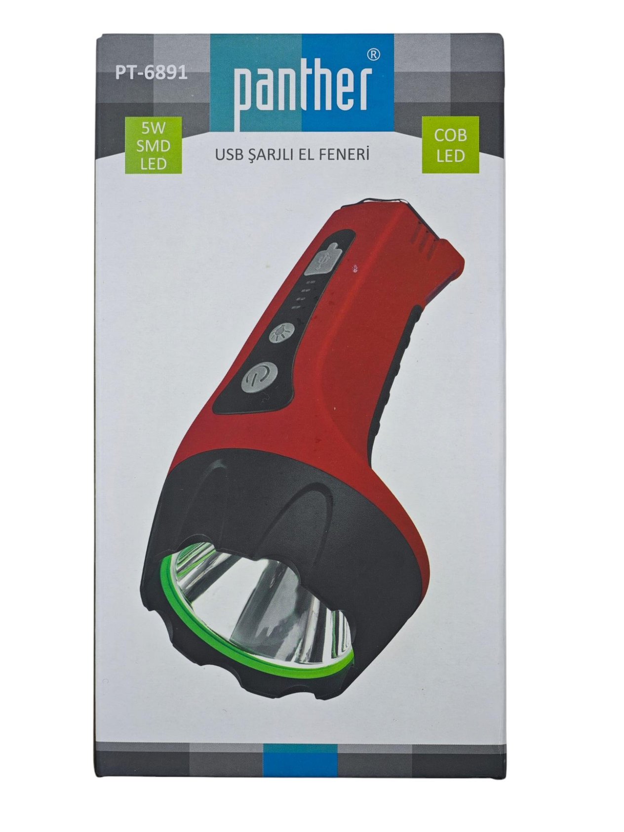 PT-6891   Panther 5W SMD Led Şarjlı El Feneri