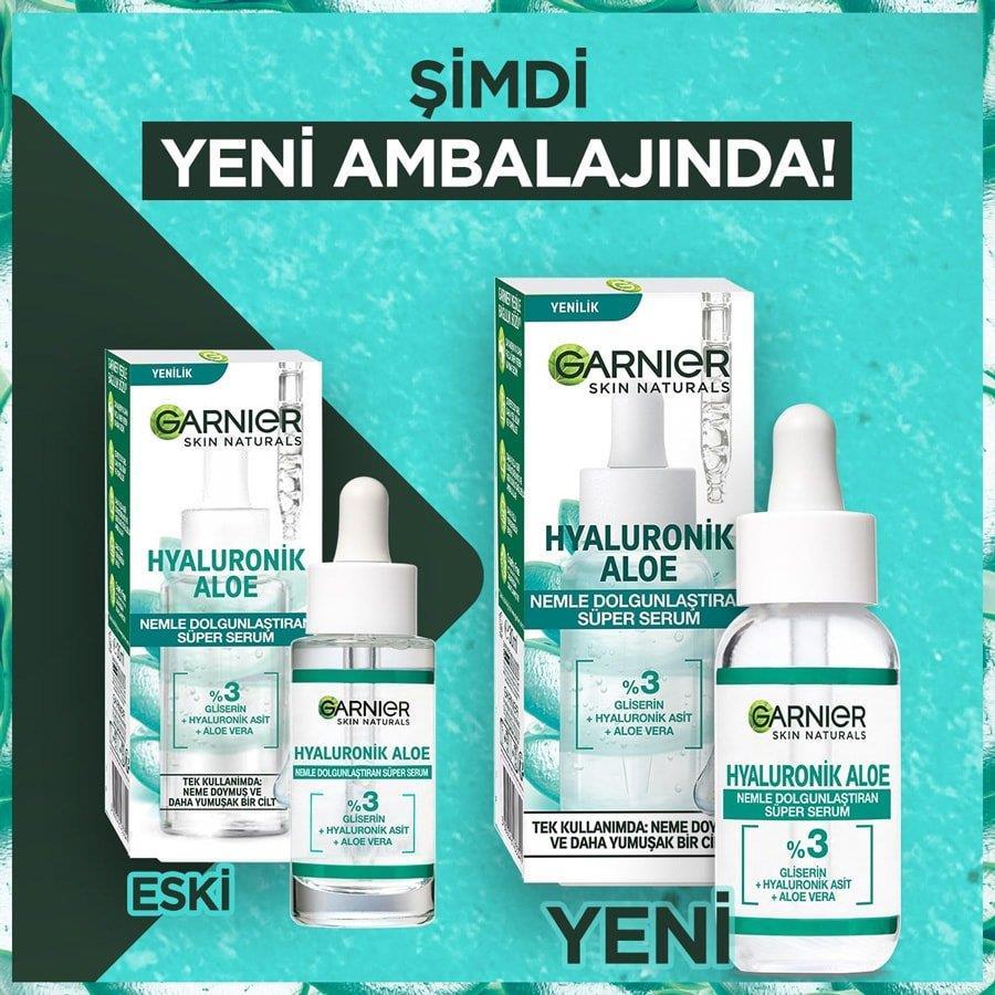 Garnier Hyaluronik Aloe Nemle Dolgunlaştıran Süper Serum