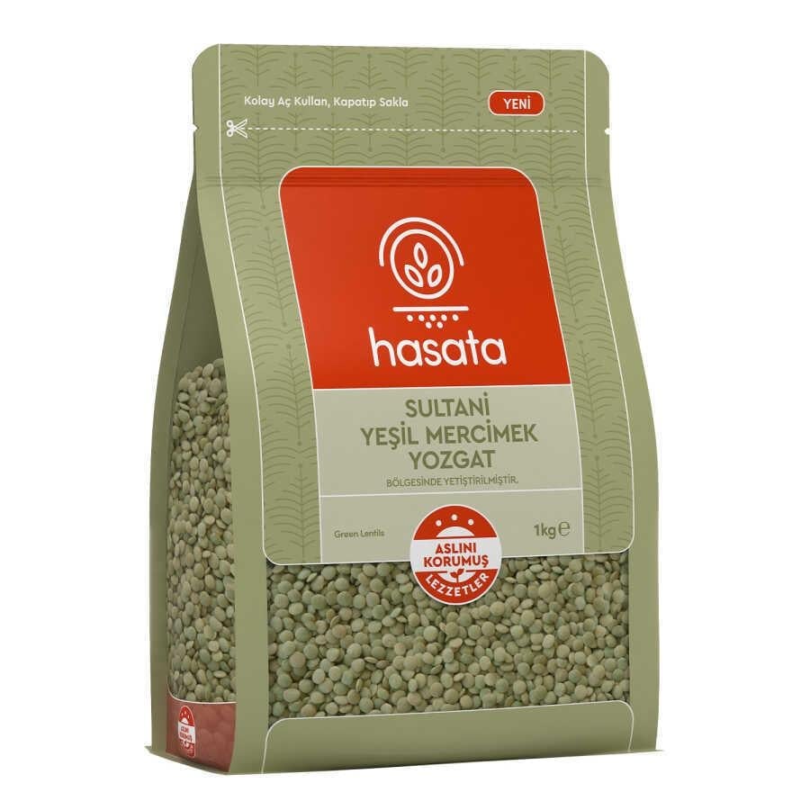 Hasata Yozgat Sultani Yeşil Mercimek 1000 gr