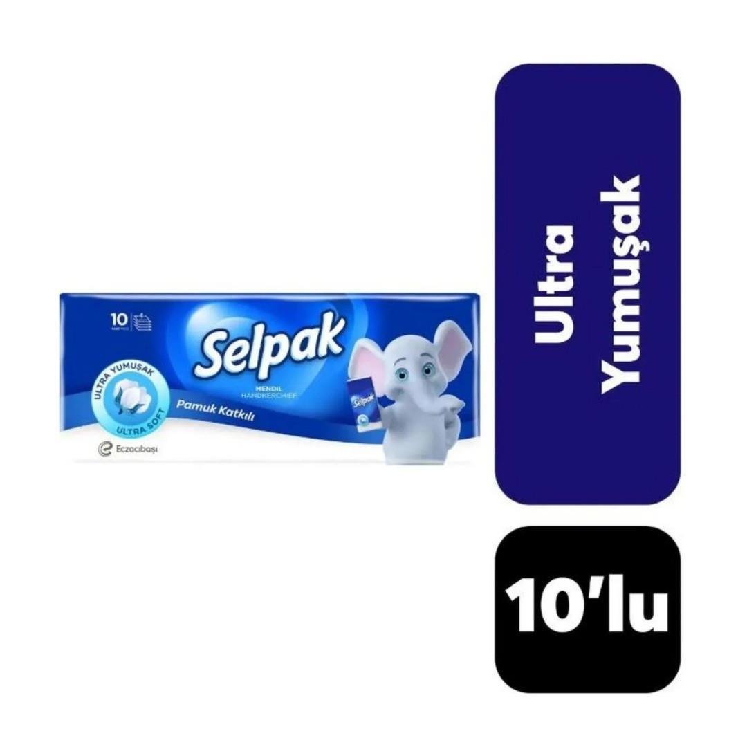 SELPAK 10 LU KLASİK MENDİL YENİ