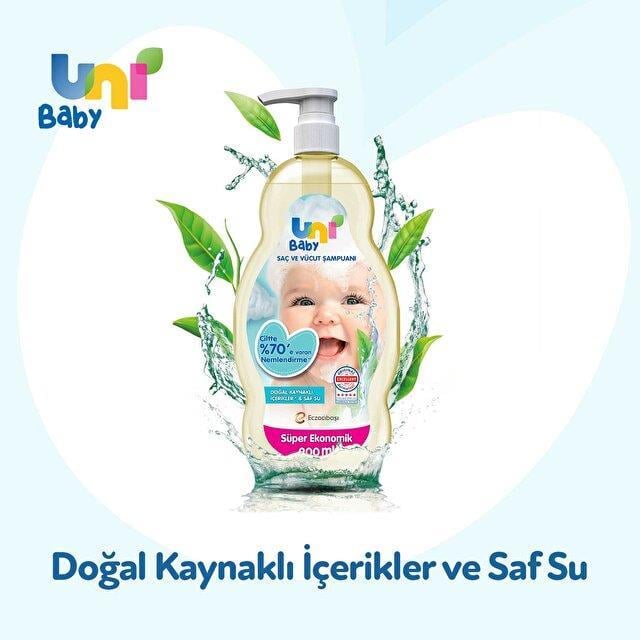 Uni Baby Saç Ve Vücut Şampuan 900 Ml