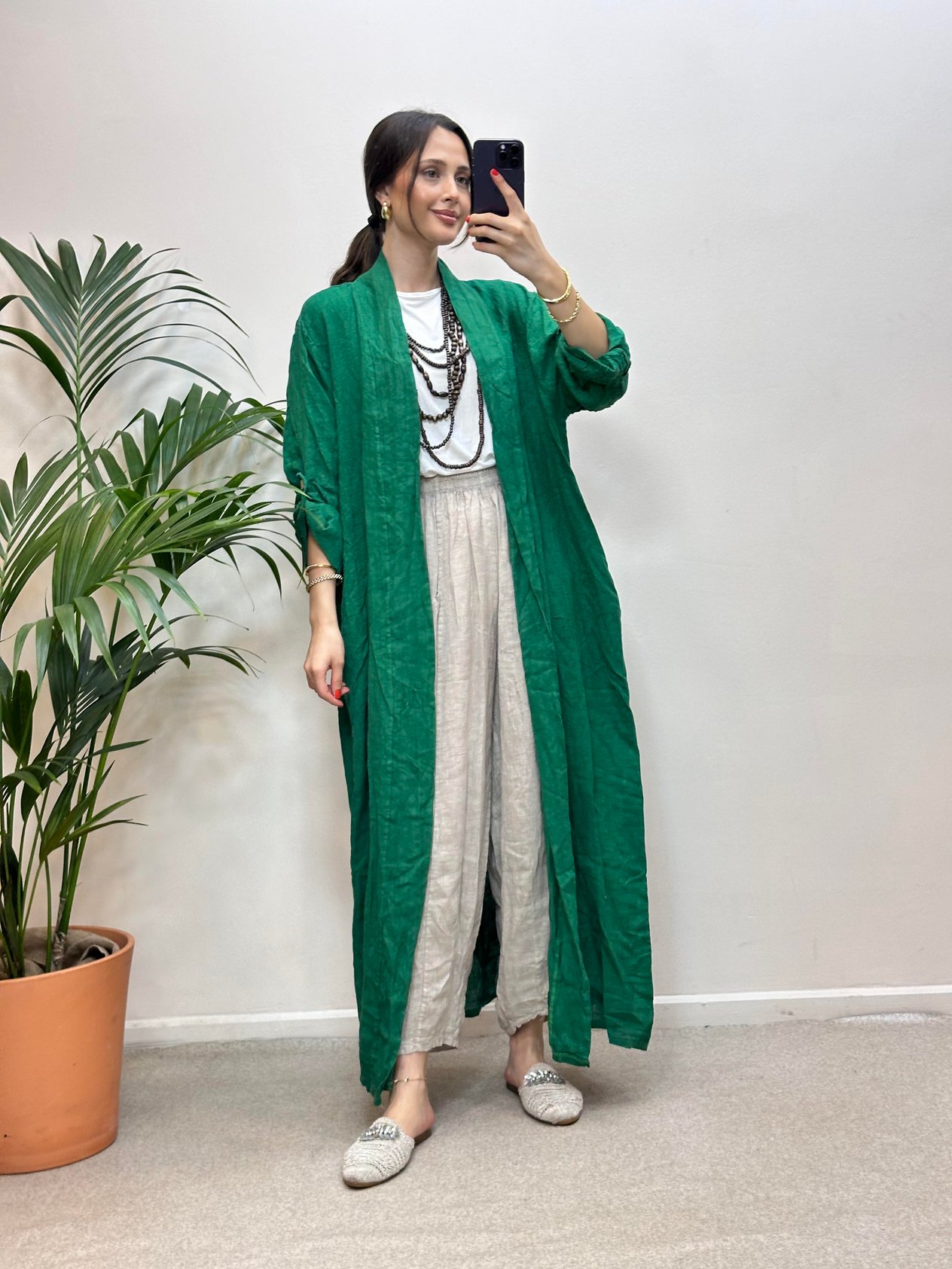 Benetton Keten Abaya