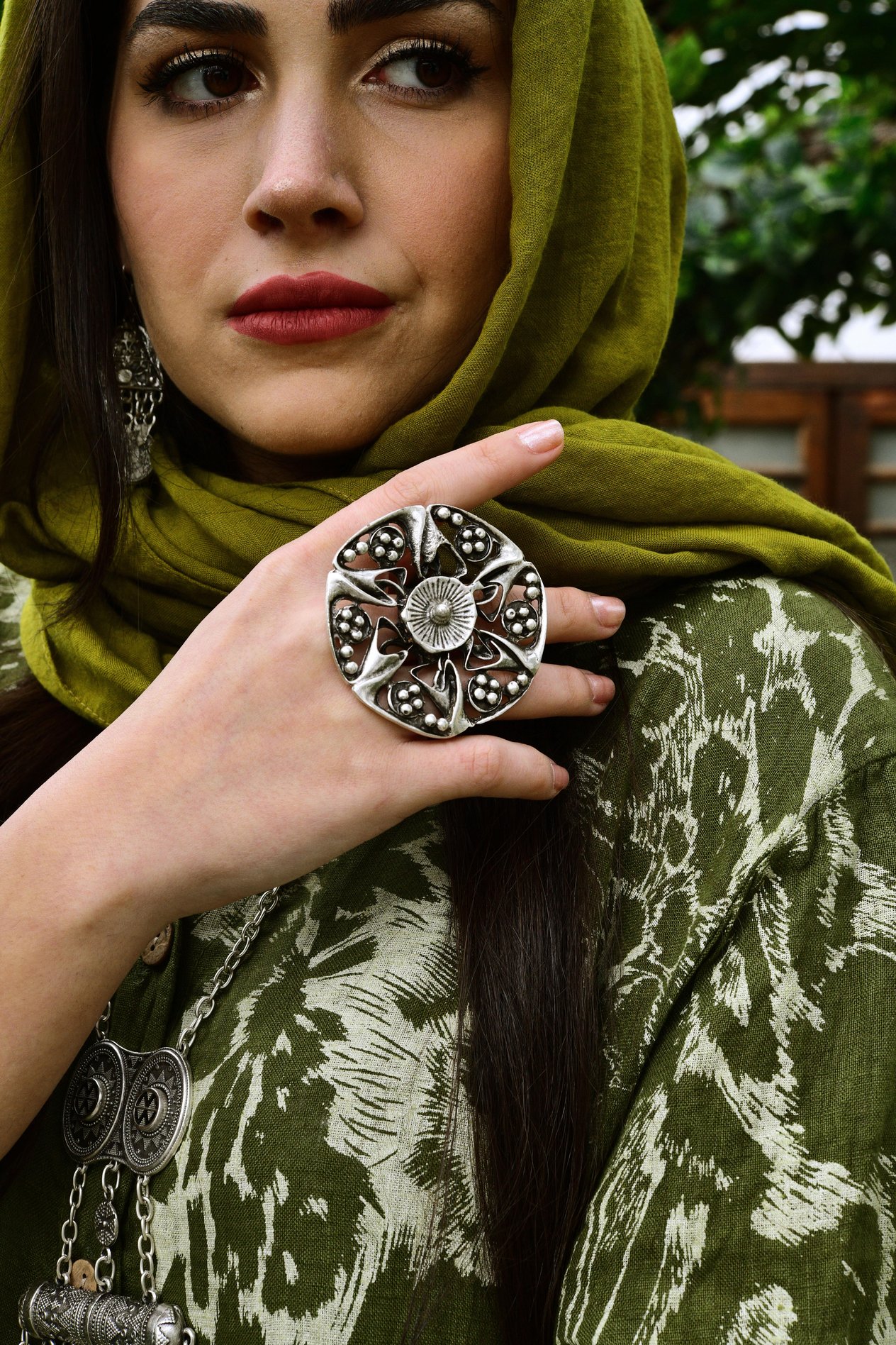 Floral Blomm- Silver Yüzük