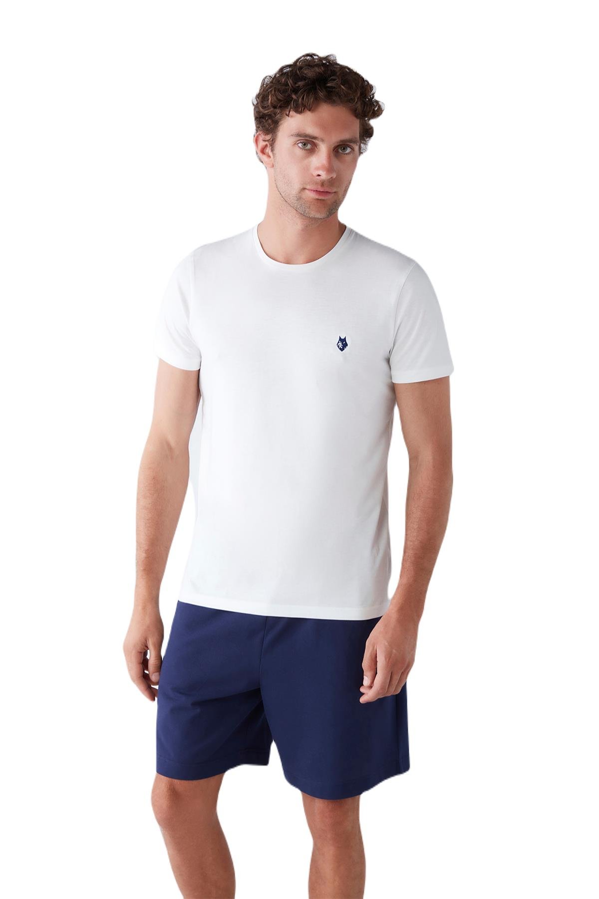 First Touch Erkek Beyaz T-Shirt 204 