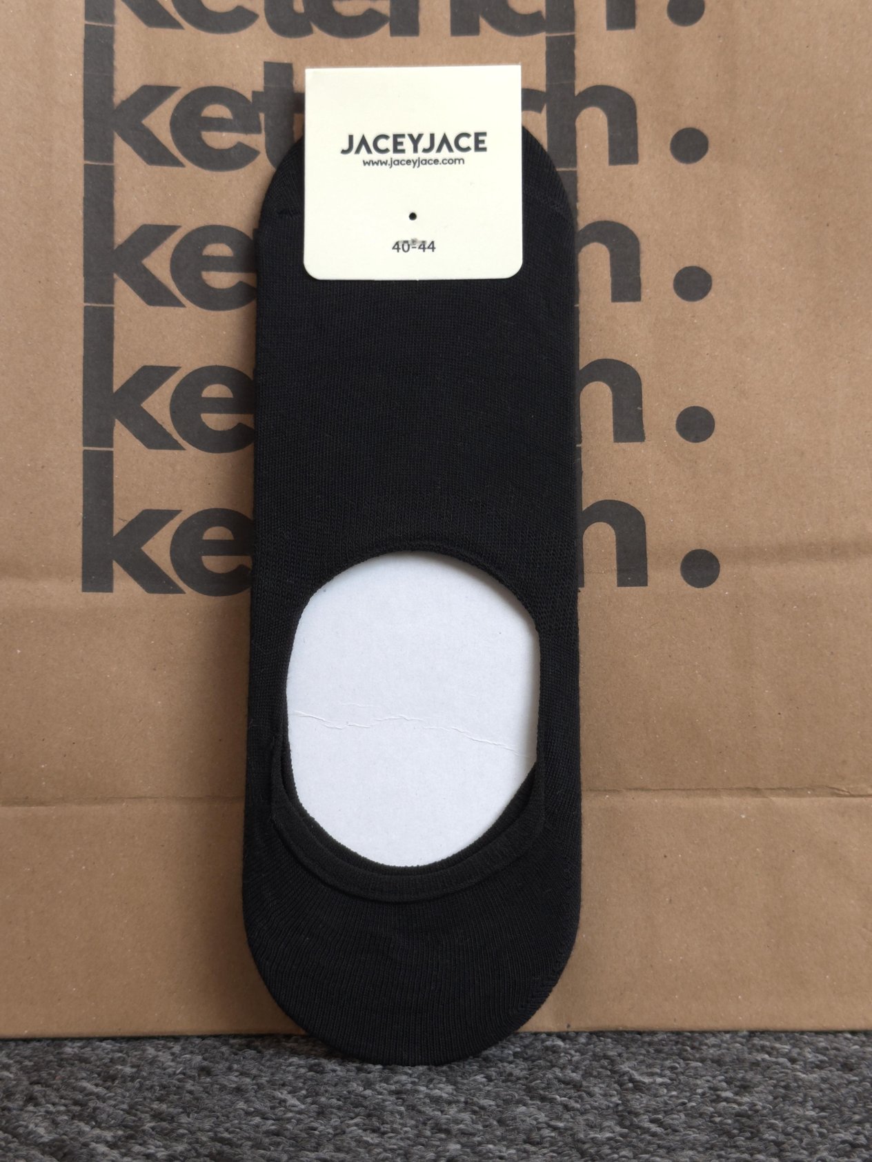 Erkek Görünmez Sneaker Çorap %80 Cotton %18 Polyamide %2 Elestane-Siyah(E1099)Ketench