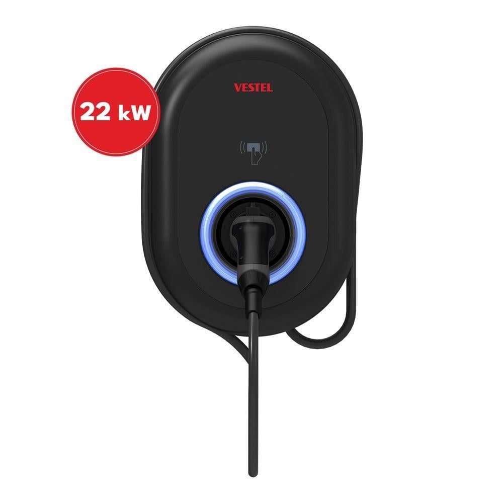 Vestel Elektrikli Araç Şarj İstasyonu EVC04 22kW Kablolu