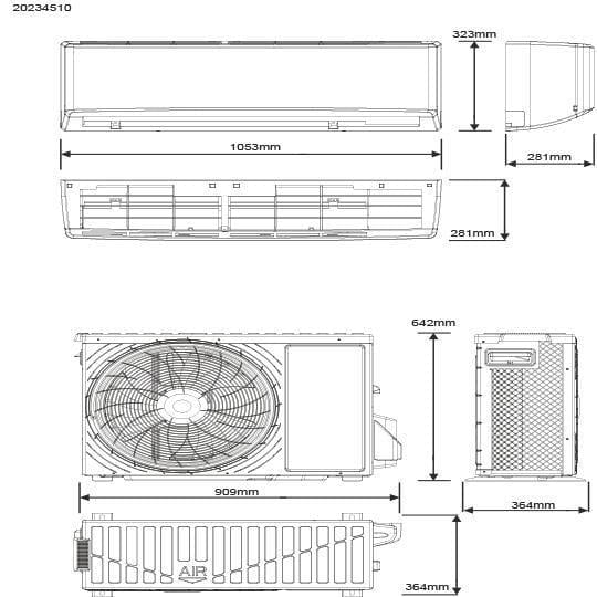 Vestel Flora Doğa Inverter 182 18000 BTU Wifi Klima