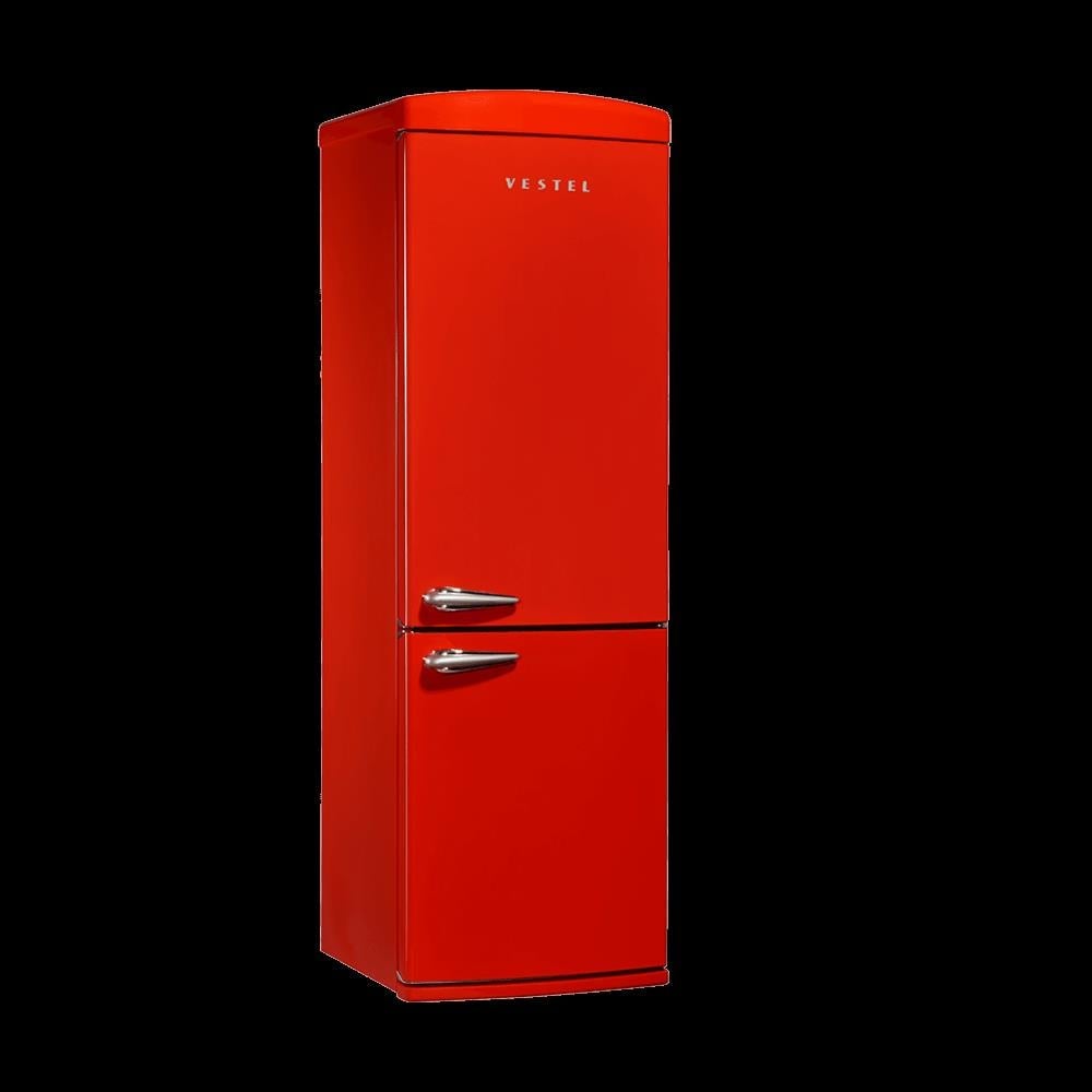 Vestel Retro NFK37201 Buzdolabı Kırmızı
