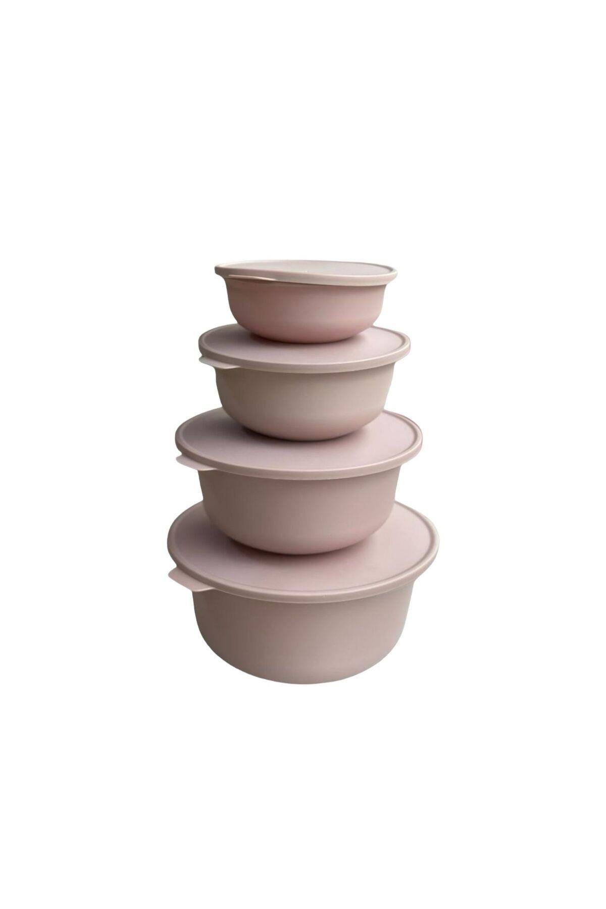 4Lü Trend Kapaklı Saklama Kutusu Oval