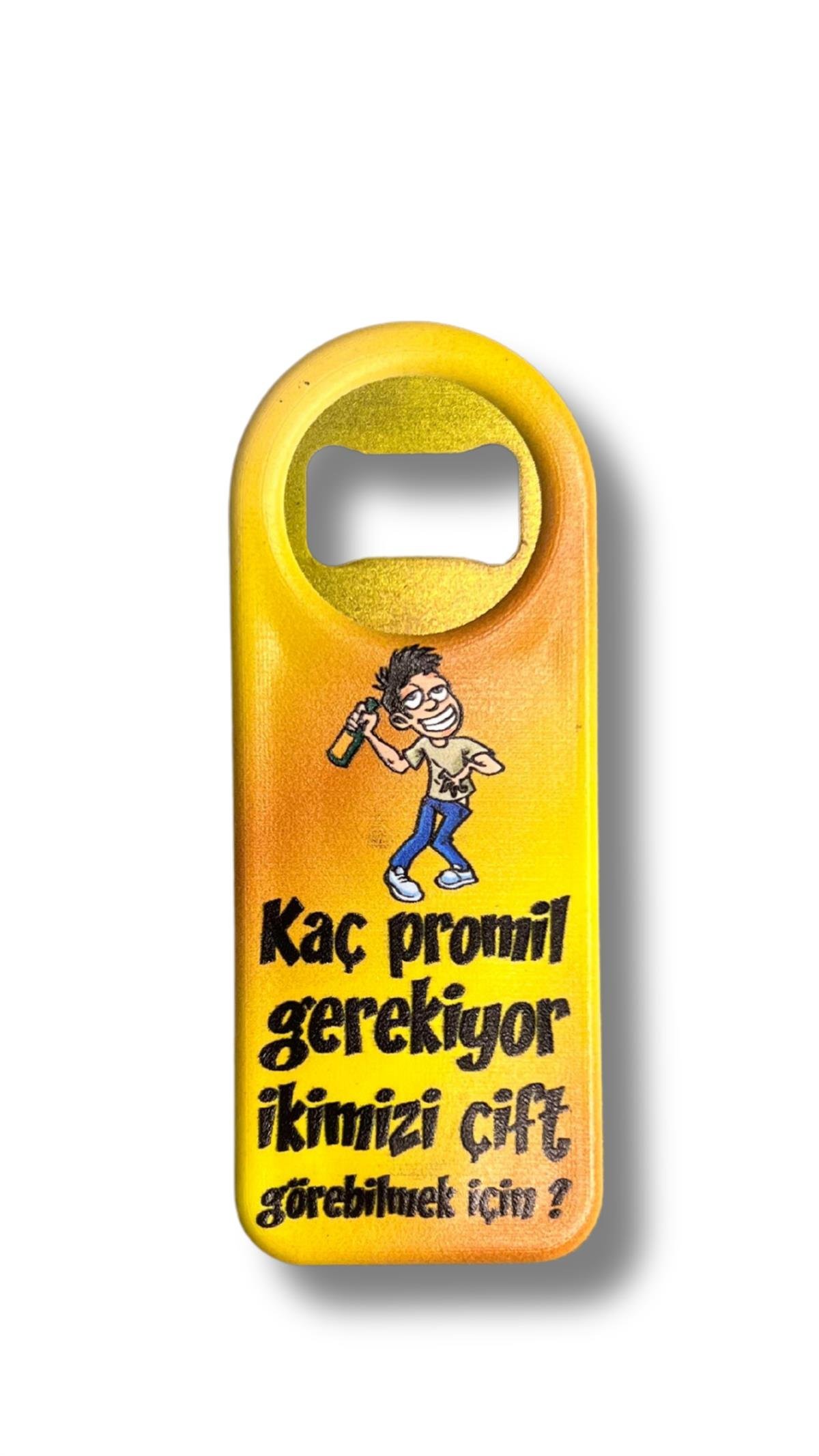 Sloganlı Şişe Açacağı