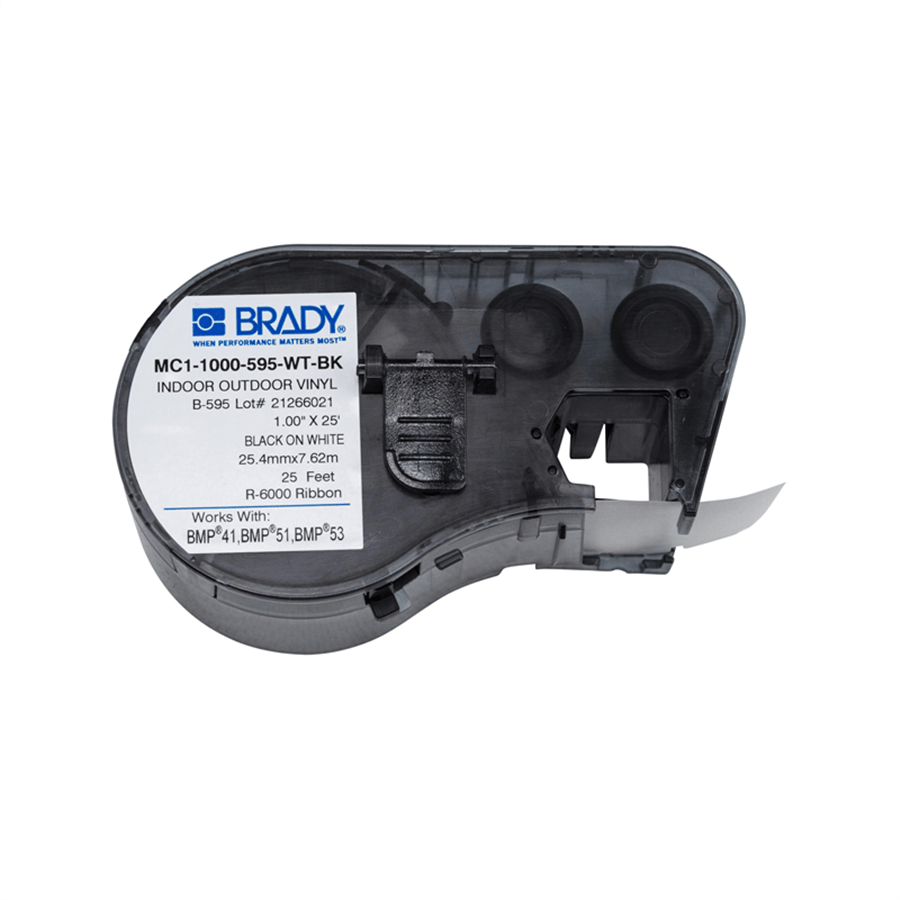 BRADY BRD-Y4082927 MC1-1000-595-WT-BK