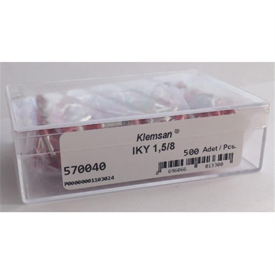 KLEMSAN KLM570040 IKY 1,5/8 KIRMIZI TEK GİRİŞ YÜKSÜK