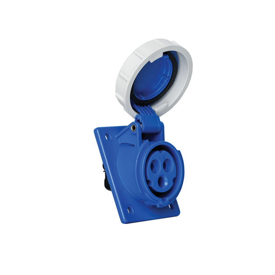 METE ENERJİ MT406503V 3X16A. IP67 MAKINE PRIZI -EGIK-(Vidali Bagl)