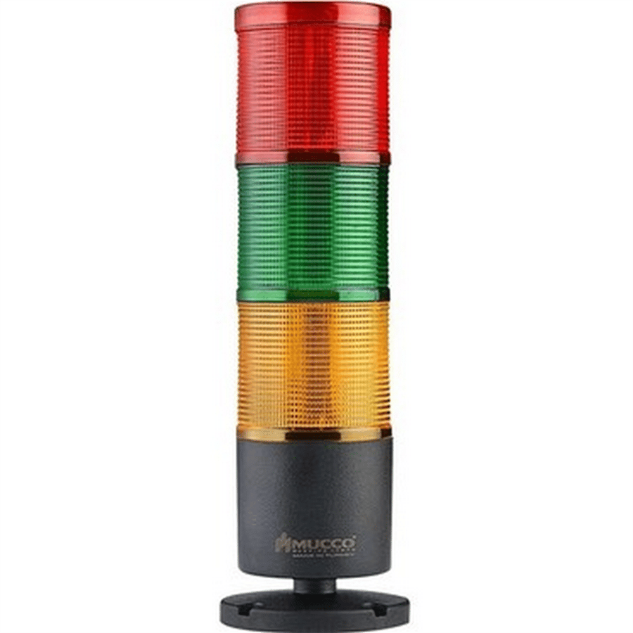 MUCCO MUC-SNT-7024-S3 Ø70 ÜÇ KATLI KOLON IŞIK KIRMIZ YEŞİL SARI 24V/DC