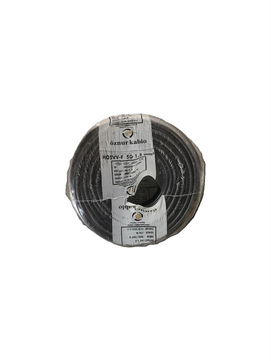 ÖZNUR KABLO ÖZNUR-TTR108 5X1,5 NYMHY (TTR) KABLO SİYAH