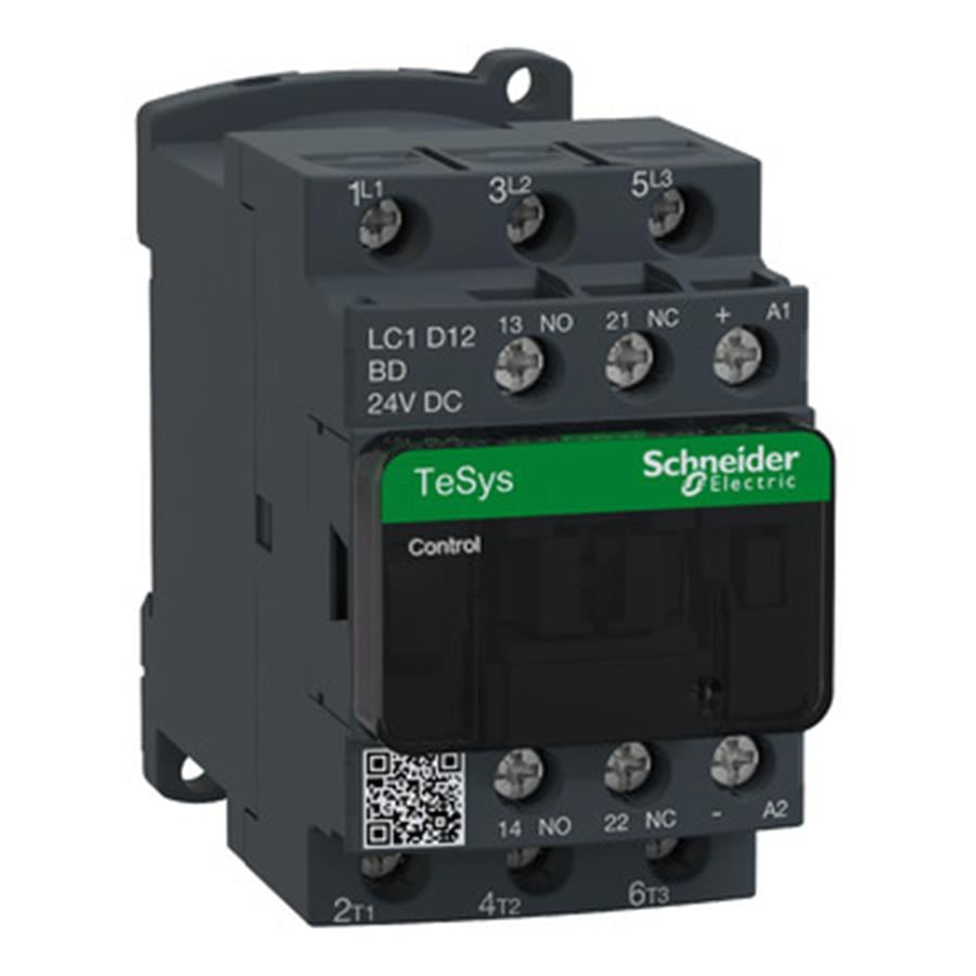 SCHNEIDER SCHLC1D12BD TeSys Deca Kontaktör 3P 12A AC3 24VDC